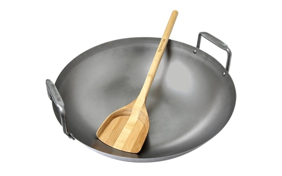 big green egg carbon steel wok